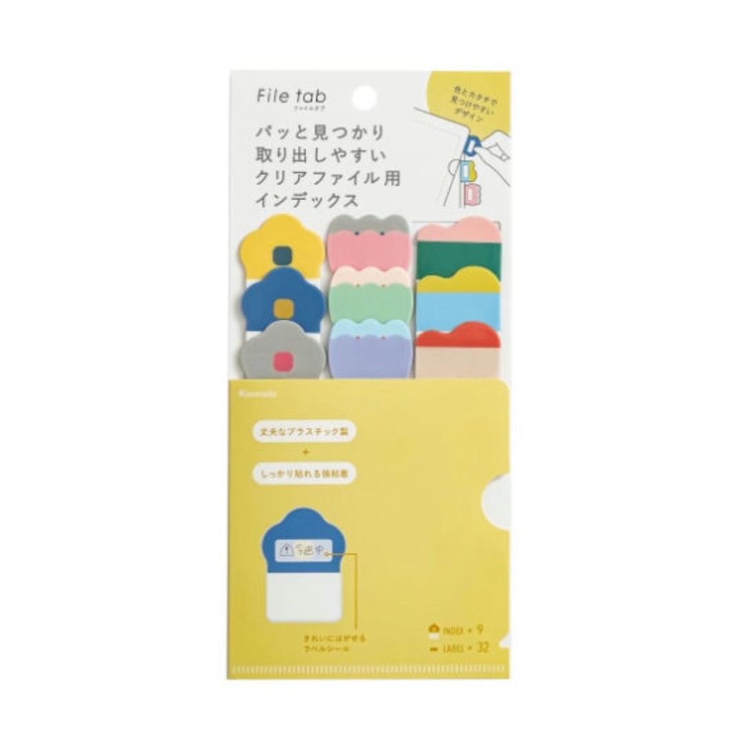 KanmidoFileTab9IndexSheets32LabelStickers-FlowerWave.png