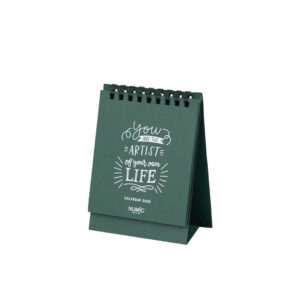Numic Mini Desk calendar-2025 – Dark green
