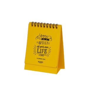 Numic Mini Desk calendar-2025 – Yellow