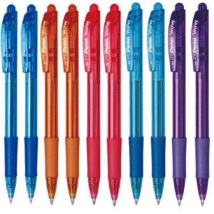 Pental Wow Retractable Ballpoint Pen BK417 (Pack of 10)