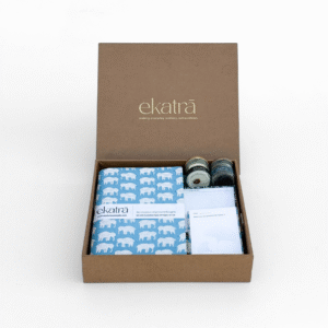 Sustainable Gratitude Hamper by Ekatra - Blue Elephant motif