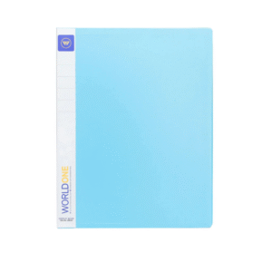 World One DB501 Display Book, A4- 20 Pockets – Blue