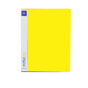 World One DB501 Display Book, A4- 20 Pockets – Yellow