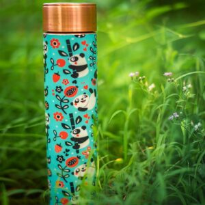 Copper Bottles – Cute Panda Slim Copper Bottle