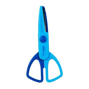 Deli W60001 Zig Zag School Scissor – Blue