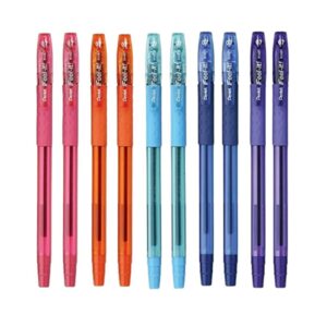 Pentel IFeel-It 0.7 mm Ballpoint Pen- Pack of 10 – Multicolor