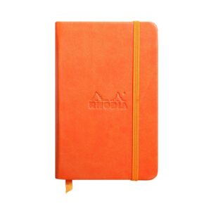 Rhodiarama Hardcover A6 Plain Notebook – A6 / Tangerine