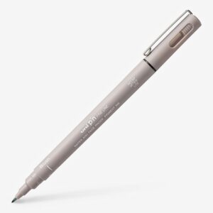 Uni Pin Brush Fineliner – Light Grey
