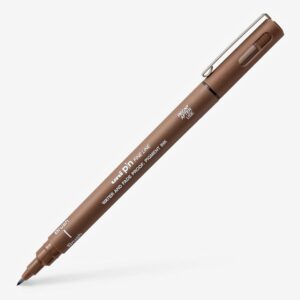 Uni Pin Brush Fineliner – Sepia